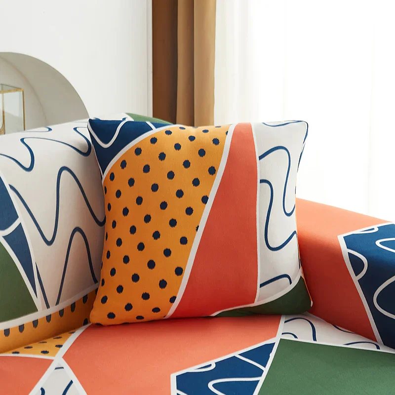 Corner Sofa Cover - Geo Chic - Adaptable & Expandable - Image 3