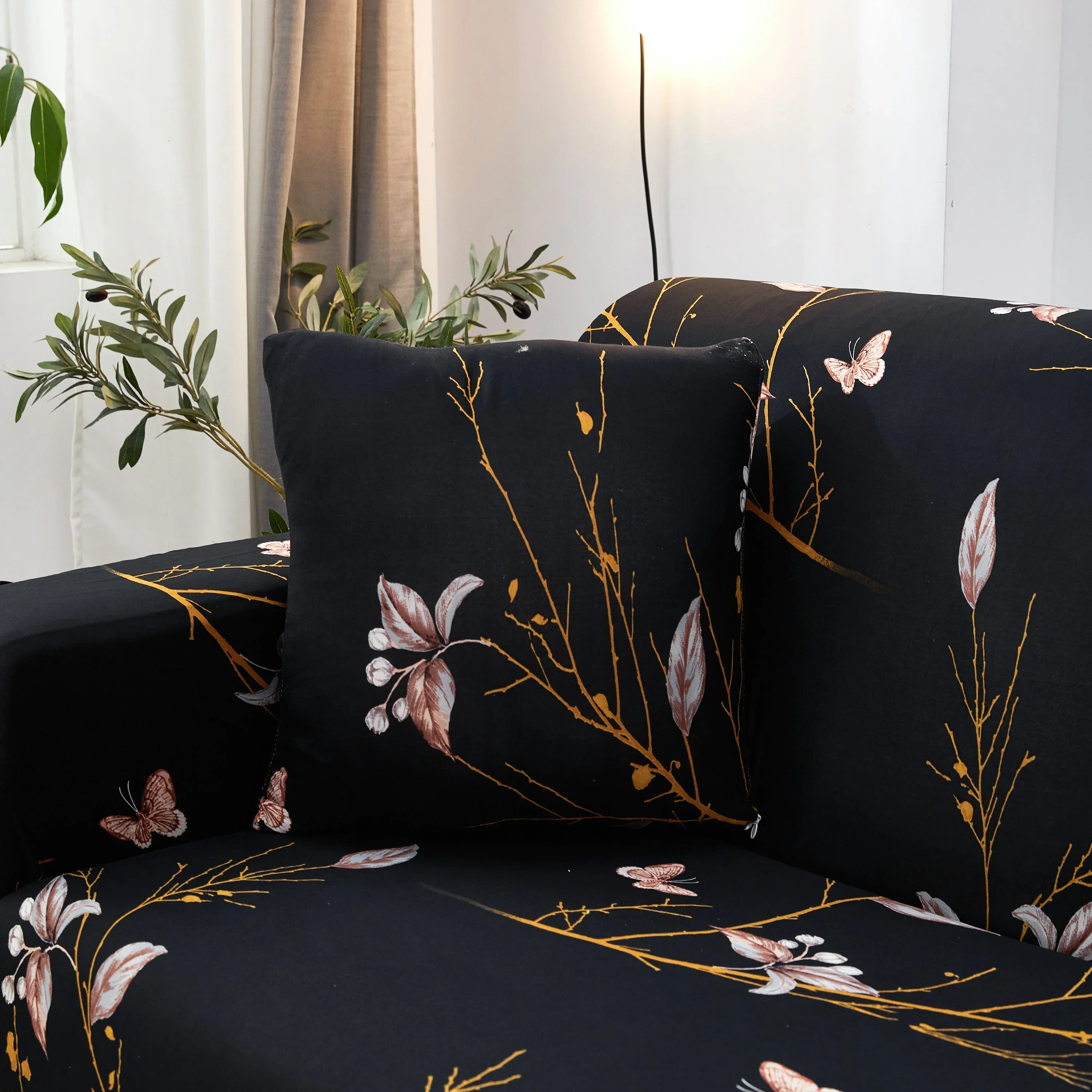 Corner Sofa Cover - Printemps - Adaptable & Expandable - Image 2