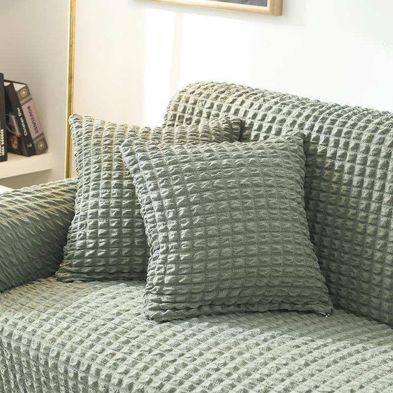 Pillow Cover - Bubble Fabric - Pale Green
