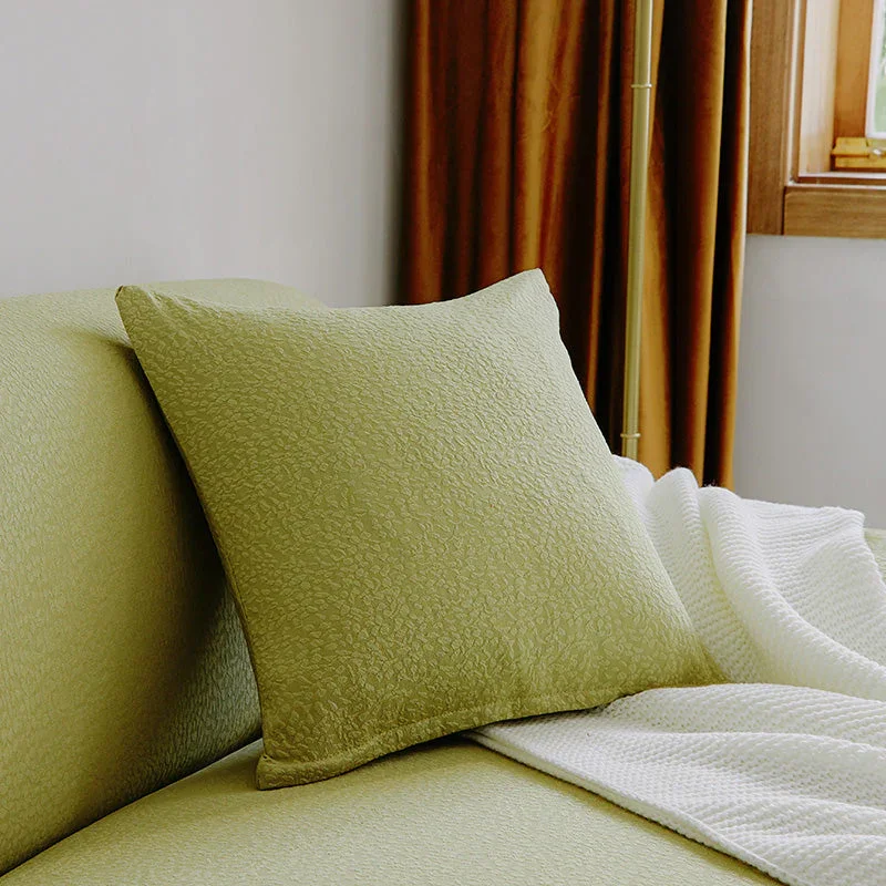 Pillow Cover - Bubble Gauze - Bean Green - Waterproof - Image 2