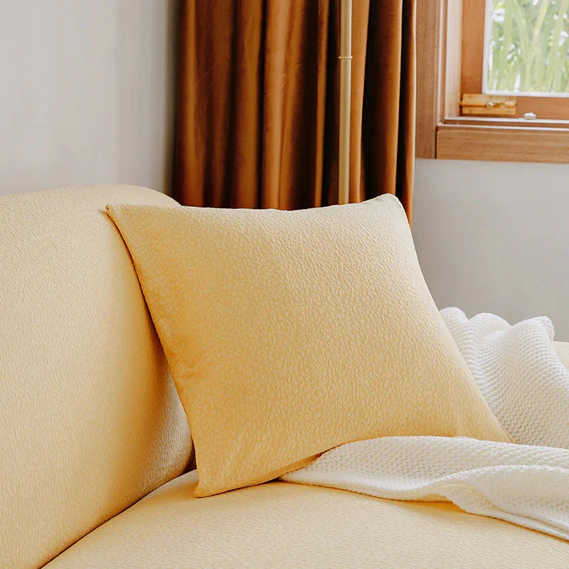 Pillow Cover - Bubble Gauze - Goose Yellow - Waterproof - Image 2