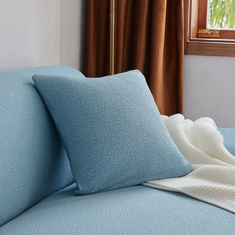 Pillow Cover - Bubble Gauze - Light Blue - Waterproof - Image 2