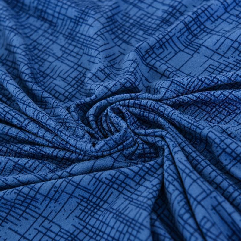 Pillow Cover - Cross pattern - Blue - Image 2