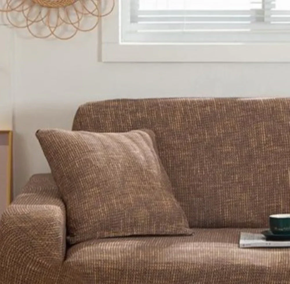 Pillow Cover - Spotted Pattern - Brown-Gold