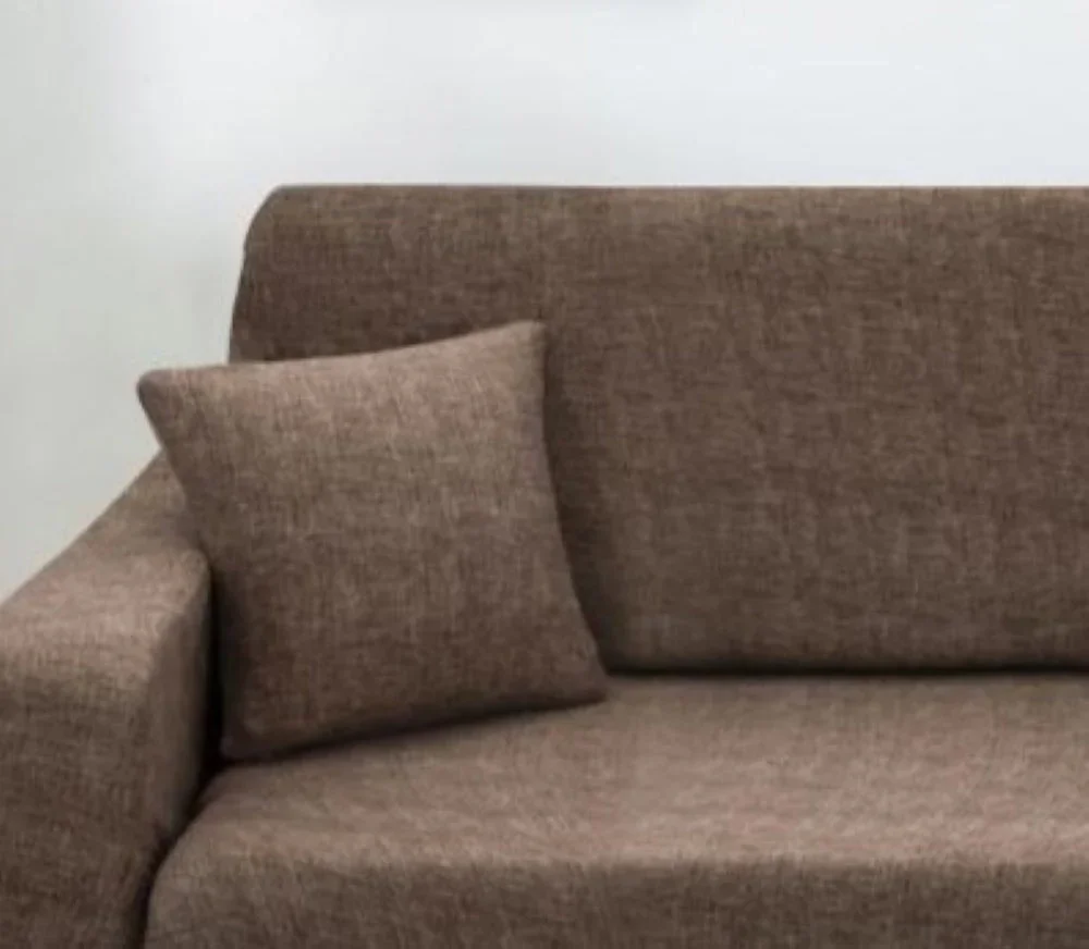 Pillow Cover - Cross pattern - Coffee
