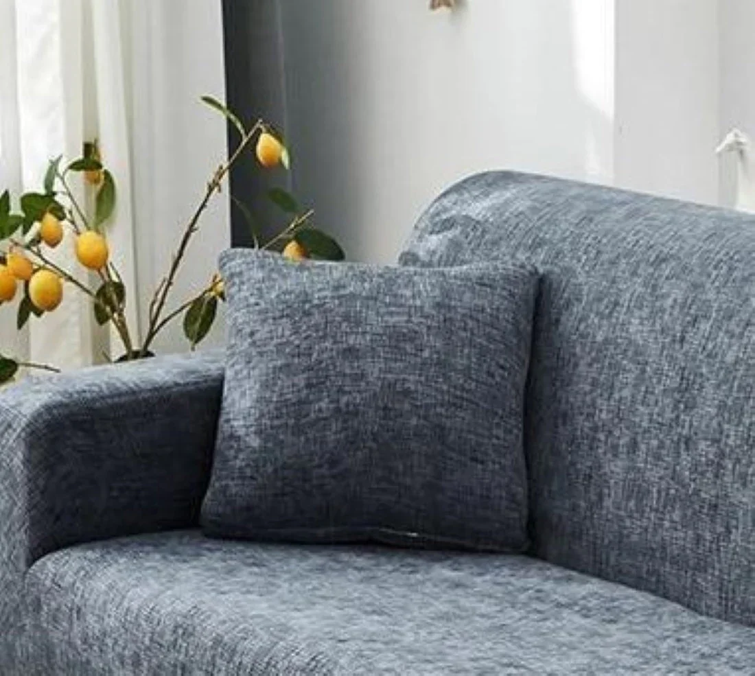 Pillow Cover - Cross pattern - Grey