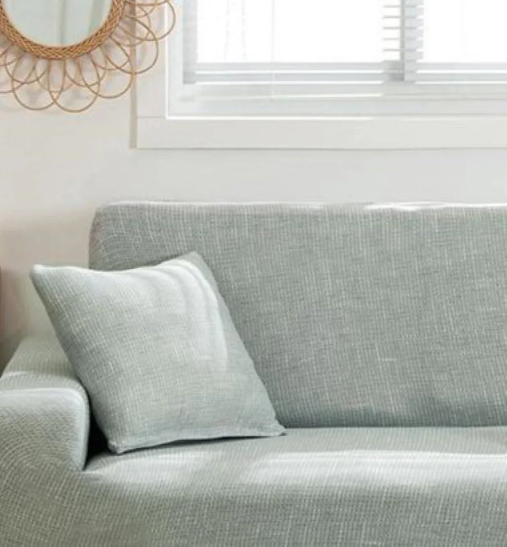 Pillow Cover - Cross pattern - Pastel Green