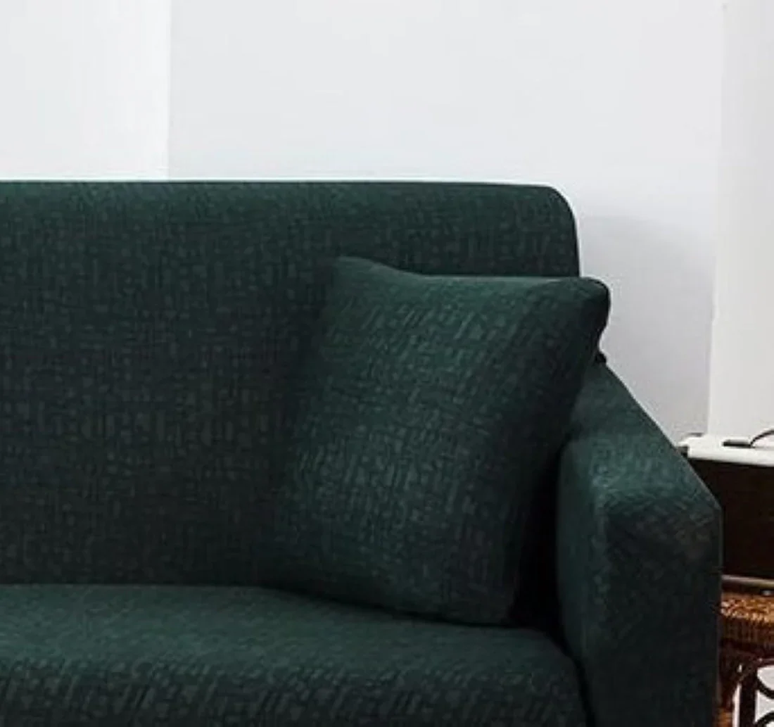 Pillow Cover - Rectangle Pattern - Forest Green