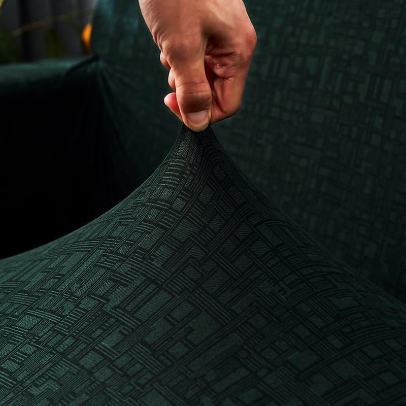 Pillow Cover - Rectangle Pattern - Forest Green - Image 2