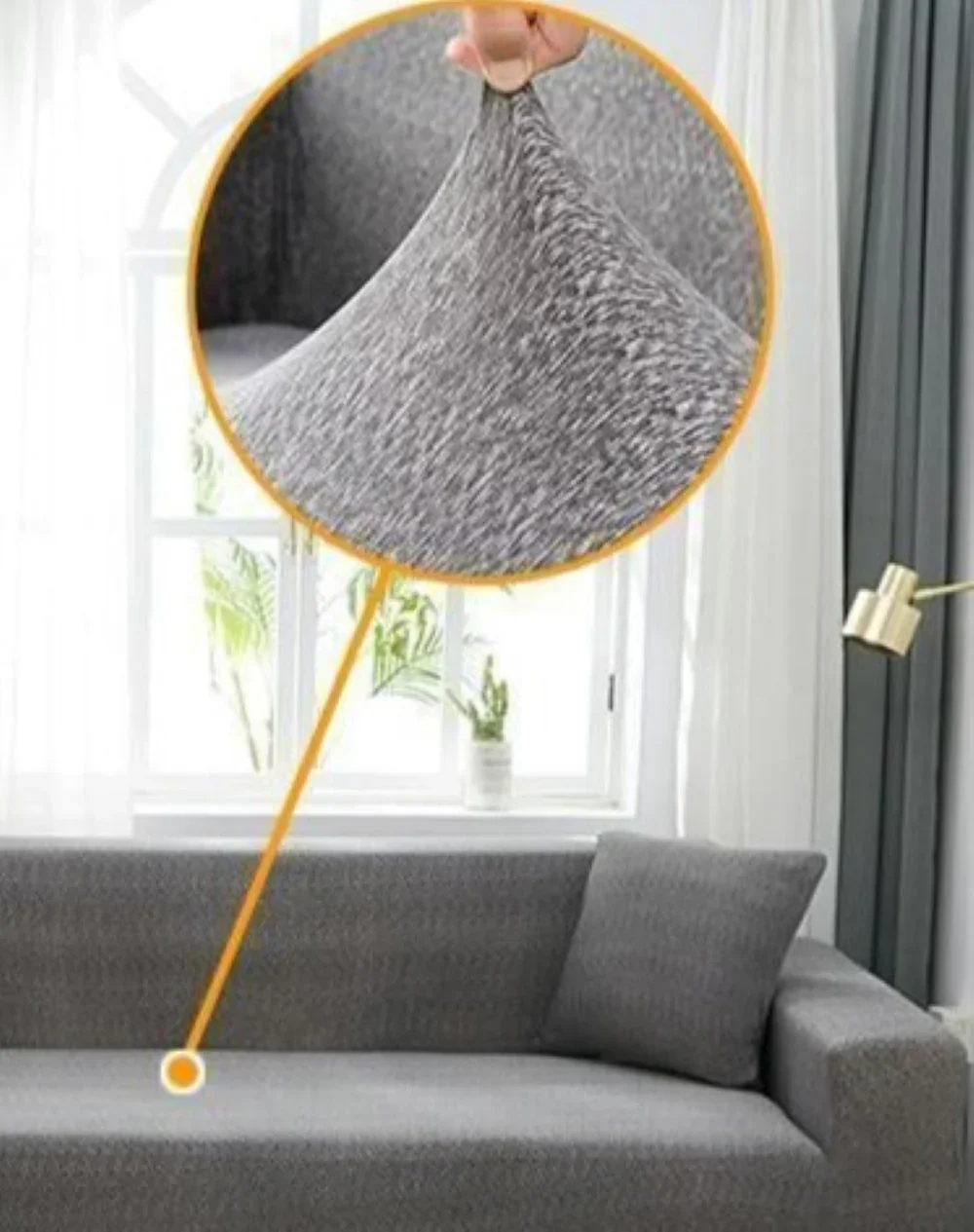 Pillow Cover - Spotted Pattern - Grey