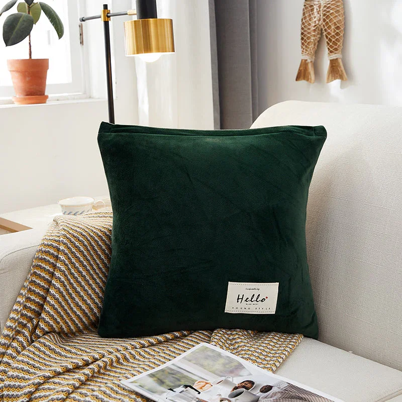 Pillow Cover - Velvet - Dark Green