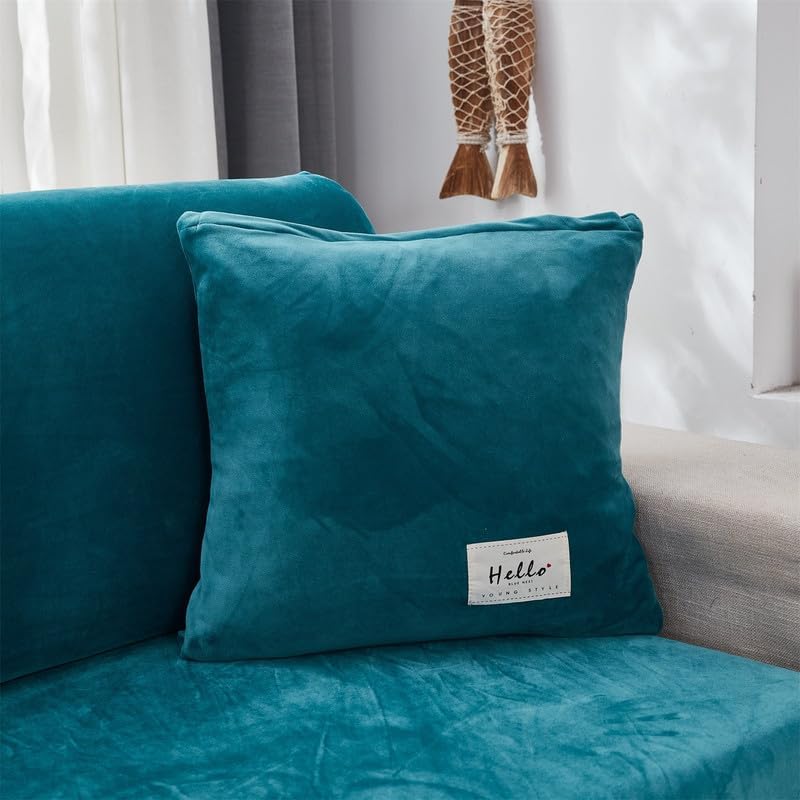 Pillow Cover - Velvet - Lake Blue - Image 2