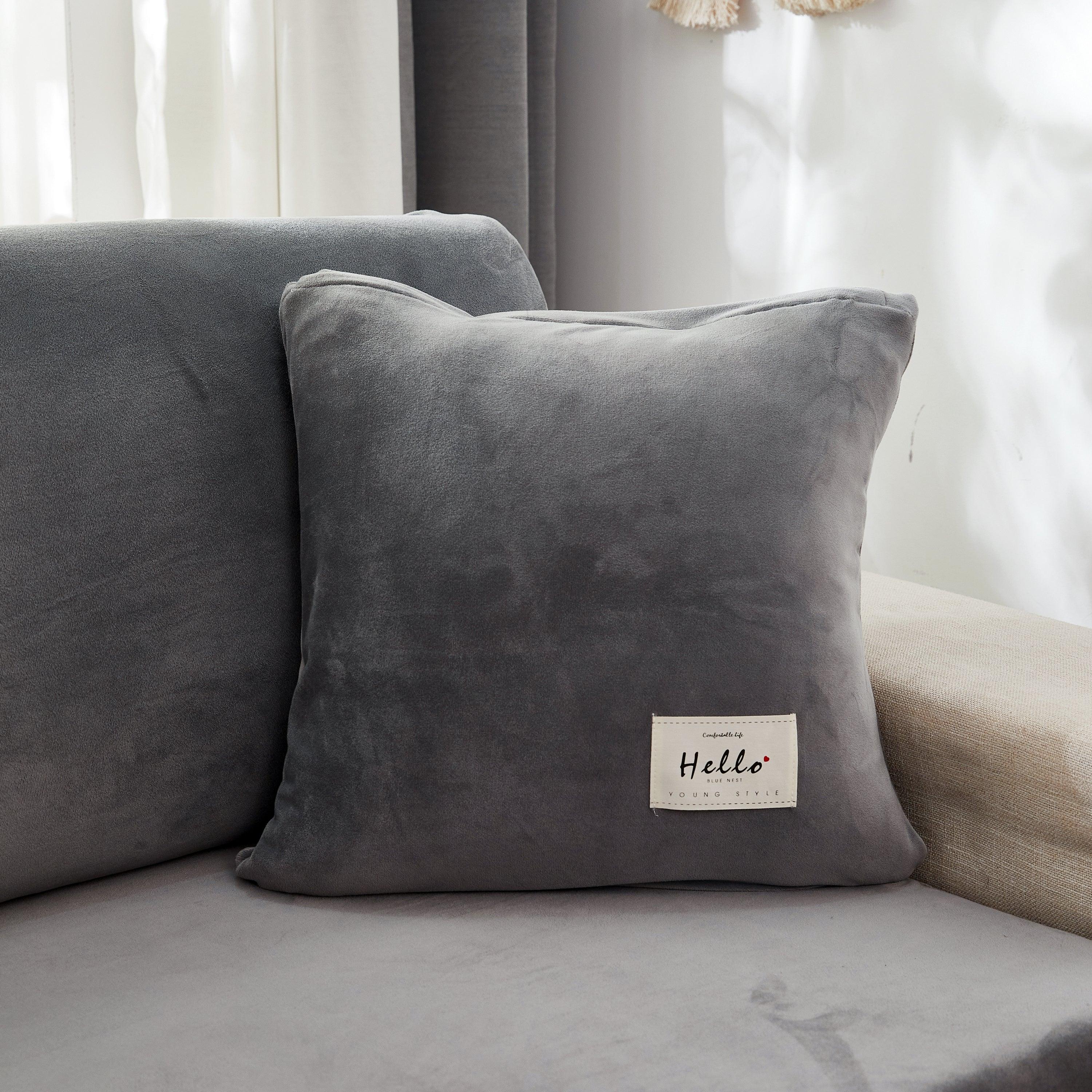 Pillow cover - Velvet - Light Grey