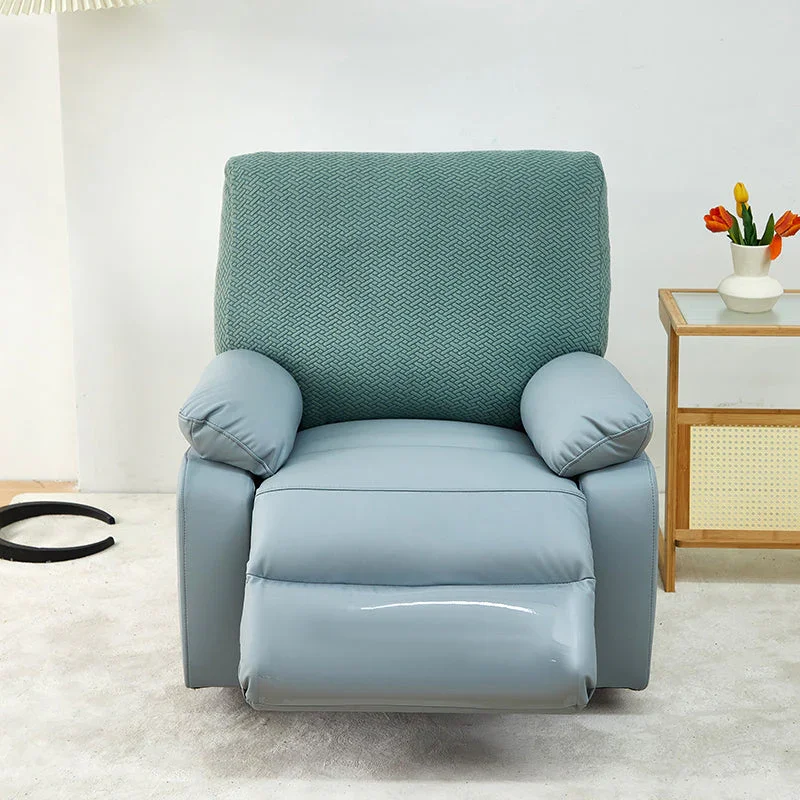 Recliner Sofa Cover - Interwoven Pattern - Dark Green - Adaptable & Expandable - Image 6