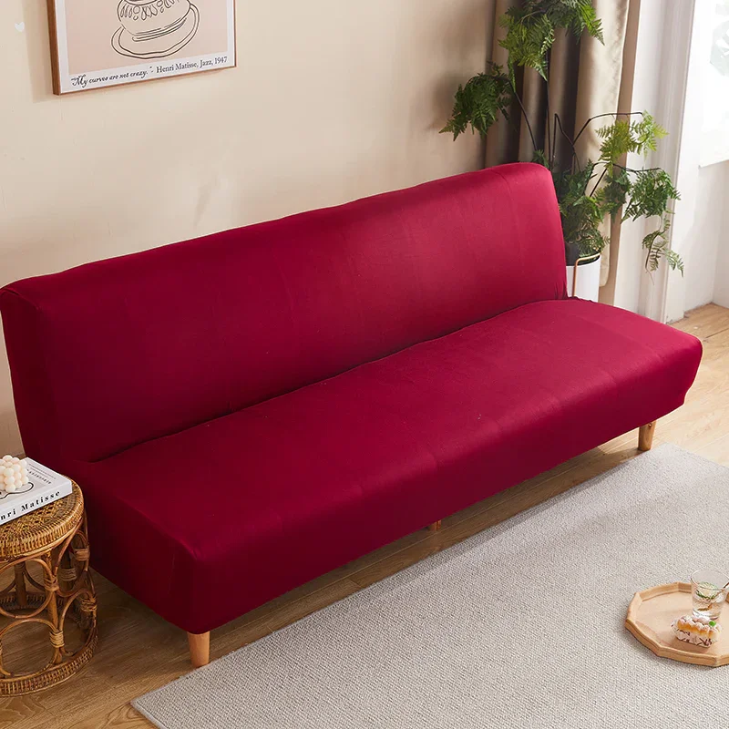 Sofa Bed Cover - Red - Adaptable & Expandable - Image 2