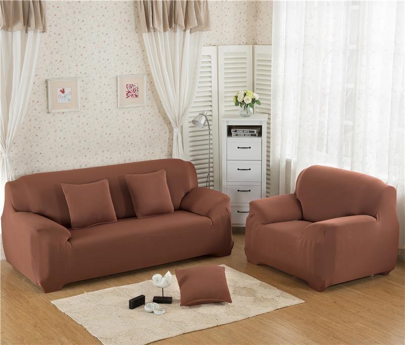 Sofa Cover - Auburn Brown - Adaptable & Expandable - Image 2