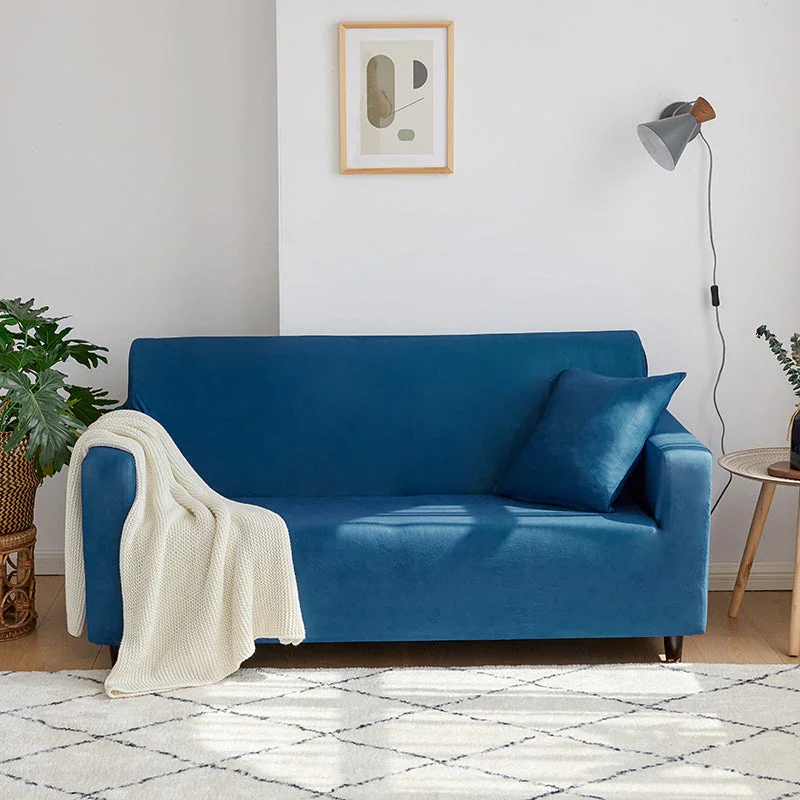 Sofa Cover- Blue sapphire - Adaptable & Expandable