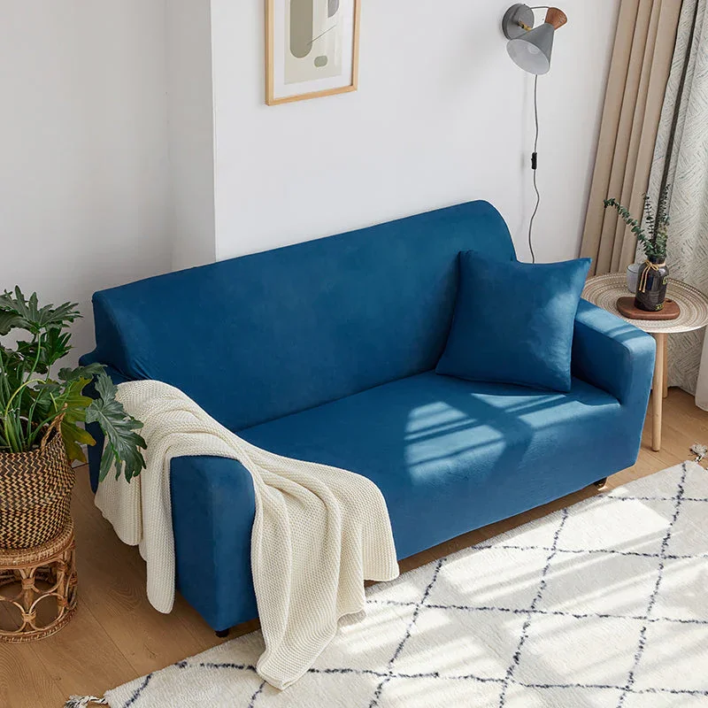 Sofa Cover- Blue sapphire - Adaptable & Expandable - Image 2