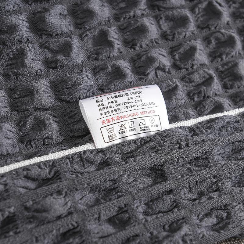 Sofa Cover - Bubble Fabric - Anthracite Grey - Adaptable & Expandable - Image 7