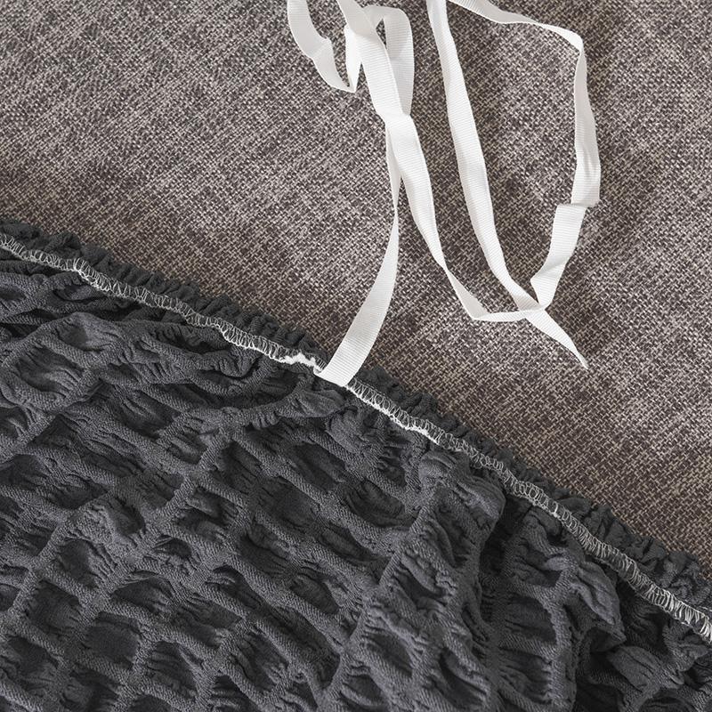 Sofa Cover - Bubble Fabric - Anthracite Grey - Adaptable & Expandable - Image 8