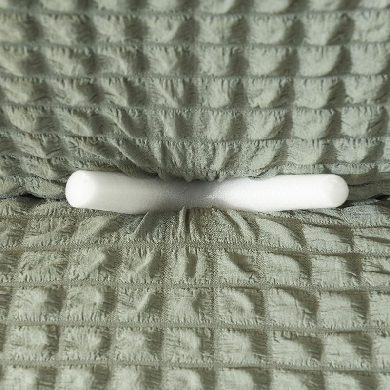 Sofa Cover - Bubble Fabric - Pale Green - Adaptable & Expandable - Image 4