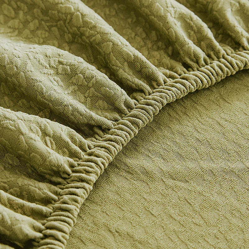 Sofa Cover - Bubble Gauze - Bean Green - Waterproof - Image 3