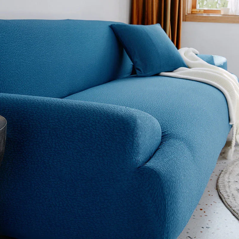 Sofa Cover - Bubble Gauze - Bright Blue - Waterproof - Image 2