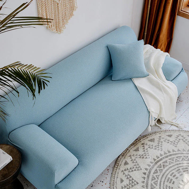 Sofa Cover - Bubble Gauze - Light Blue - Waterproof - Image 2