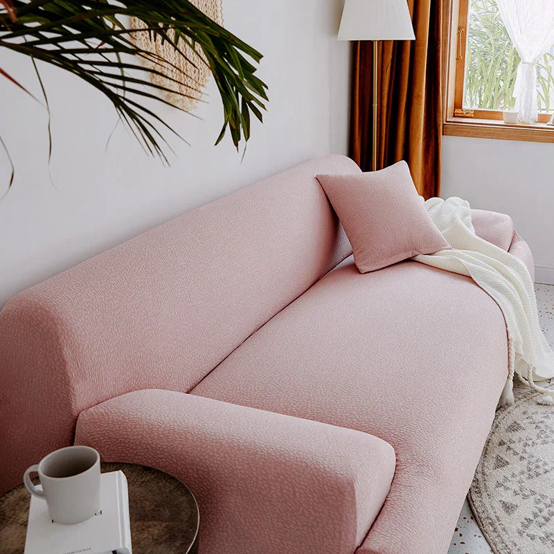 Sofa Cover - Bubble Gauze - Mist Pink - Waterproof - Image 3