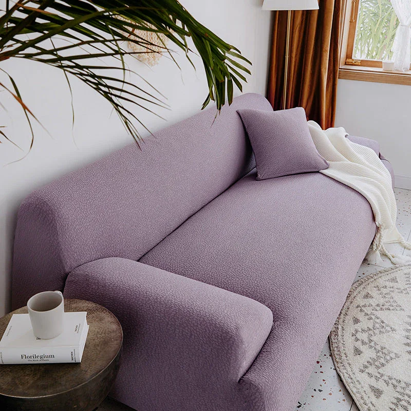 Sofa Cover - Bubble Gauze - Taro Purple - Waterproof - Image 2