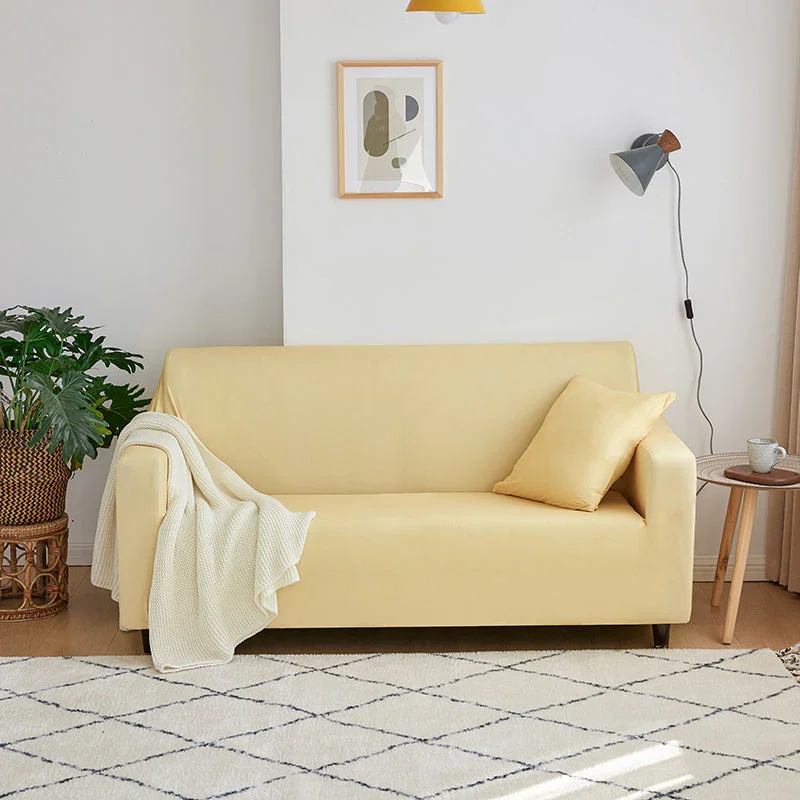 Sofa Cover - Buttermilk yellow - Adaptable & Expandable