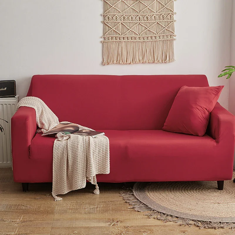 Sofa Cover - Red cherry - Adaptable & Expandable