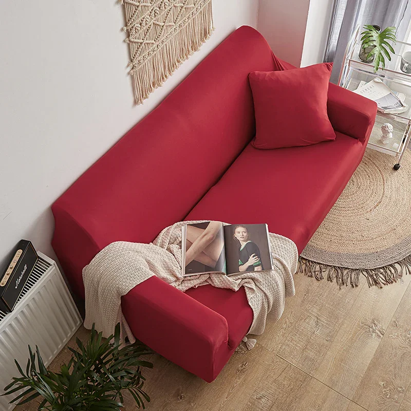 Sofa Cover - Red cherry - Adaptable & Expandable - Image 2