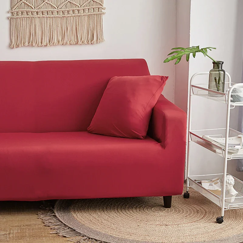 Sofa Cover - Red cherry - Adaptable & Expandable - Image 3