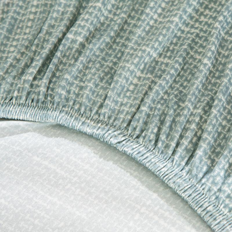 Sofa Cover - Cross pattern - Pastel Green - Adaptable & Expandable - Image 3