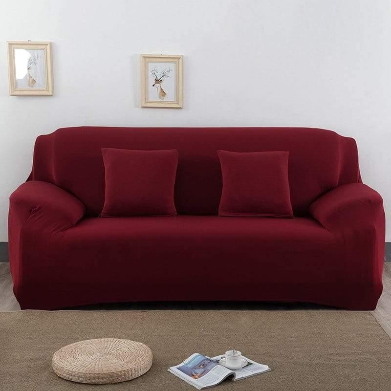 Sofa Cover - Garnet red - Adaptable & Expandable