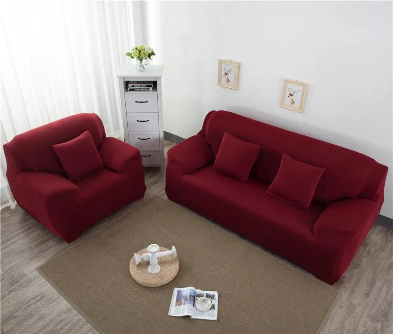 Sofa Cover - Garnet red - Adaptable & Expandable - Image 3