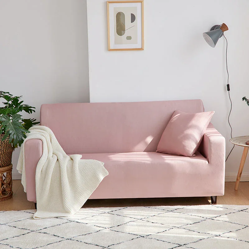Sofa Cover- Pink lemonade - Adaptable & Expandable