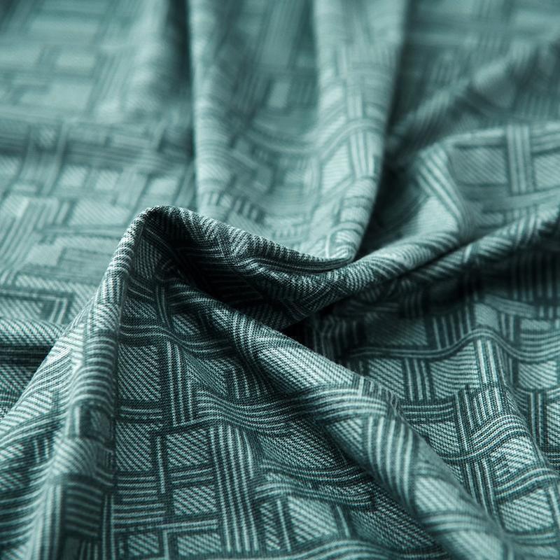 Sofa Cover - Rectangle Pattern - Pastel Green - Adaptable & Expandable - Image 3