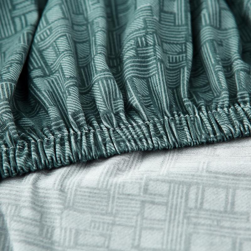 Sofa Cover - Rectangle Pattern - Pastel Green - Adaptable & Expandable - Image 4