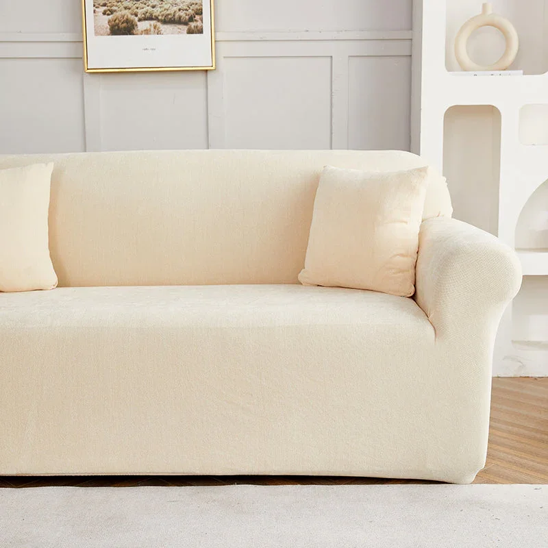 Sofa Cover - Snow Neil - Beige - Adaptable & Expandable - Image 4