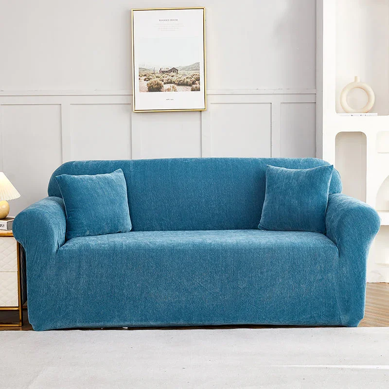 Sofa Cover - Snow Neil - Serene Blue - Adaptable & Expandable