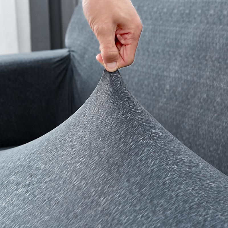 Sofa Cover - Spotted Pattern - Anthracite Grey - Adaptable & Expandable - Image 2