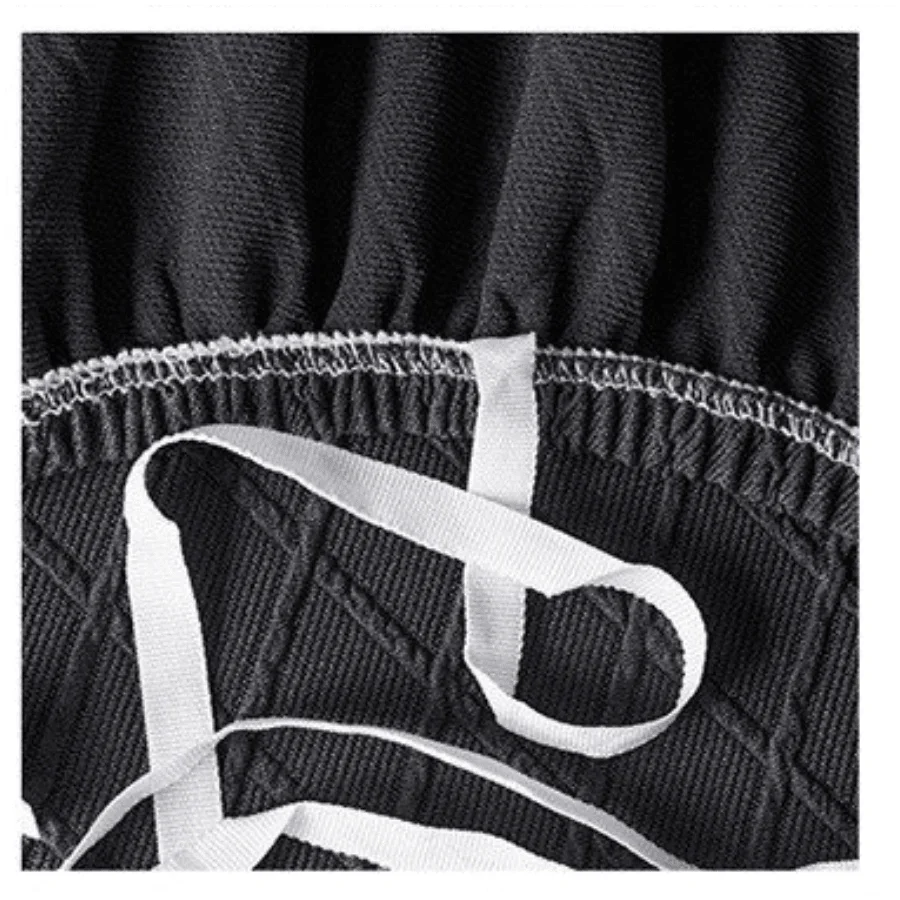 Sofa Cover - Wide Jacquard - Black - Adaptable & Expandable - Image 4