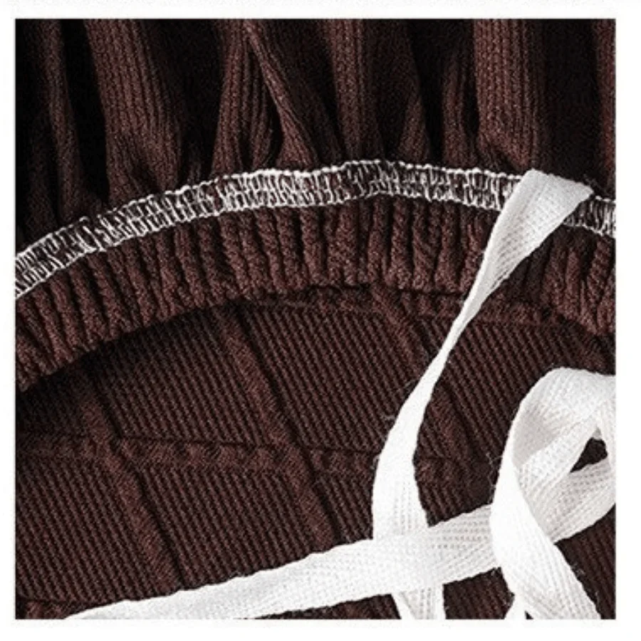 Sofa Cover - Wide Jacquard - Brown - Adaptable & Expandable - Image 4
