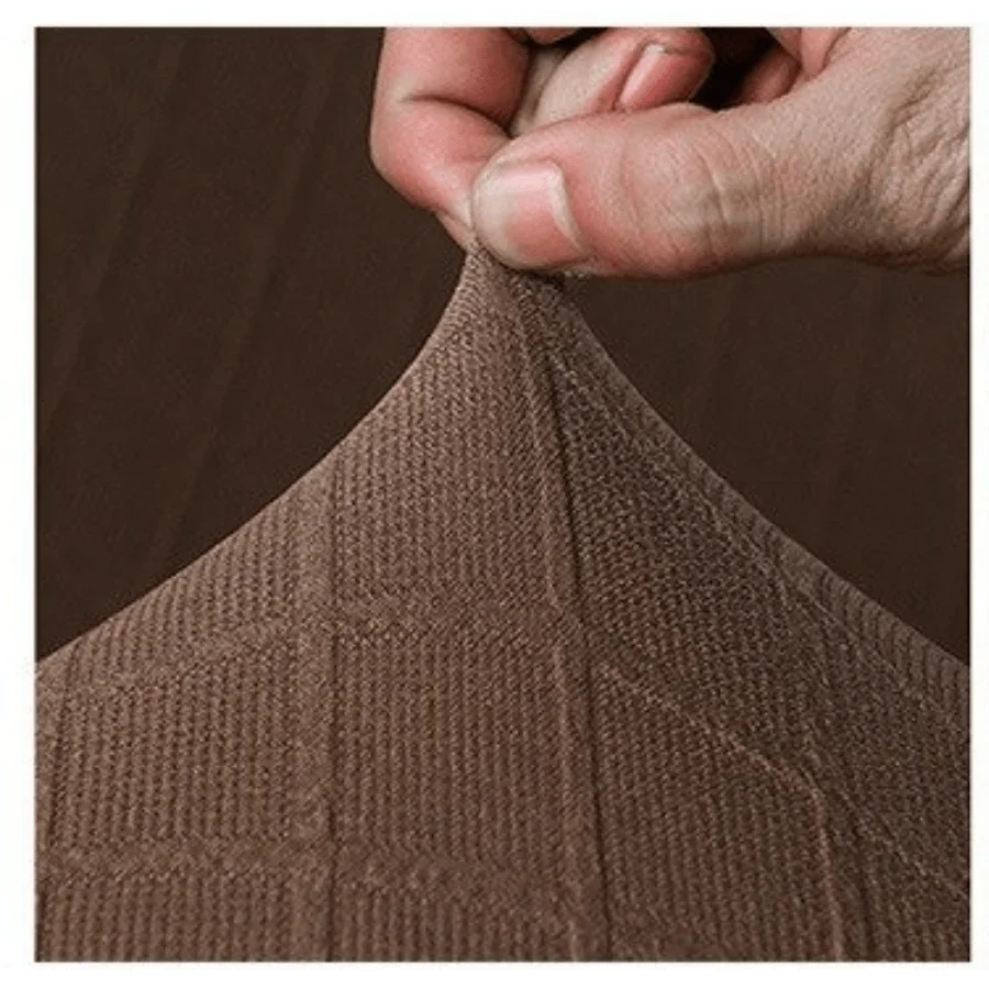 Sofa Cover - Wide Jacquard - Chestnut Brown - Adaptable & Expandable - Image 3