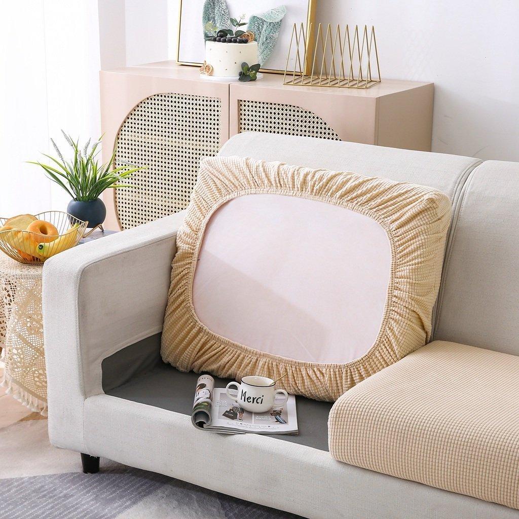 Sofa Cushion Cover - Narrow Jacquard - Cream - Image 2