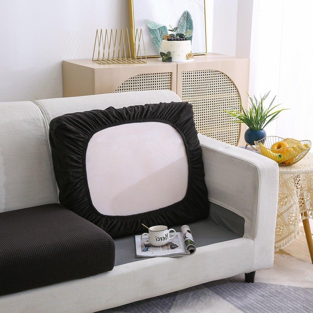 Sofa Cushion Cover - Narrow Jacquard - Black - Image 3