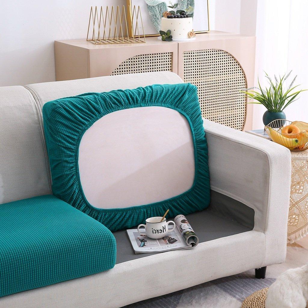 Sofa Cushion Cover - Narrow Jacquard - Bondi Blue - Image 3