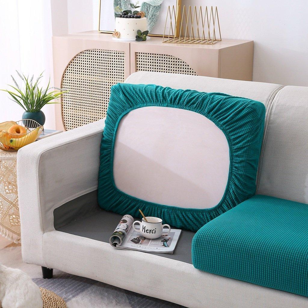 Sofa Cushion Cover - Narrow Jacquard - Bondi Blue - Image 5